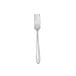 A close-up of a Oneida Mascagni stainless steel oyster fork.