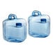 Two large blue plastic San Jamar Rapi-Kool cooling paddles with handles.