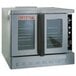 A Blodgett commercial natural gas convection oven base unit with two glass doors.