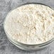 A bowl of white powder.