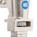 The stainless steel base and bar of an Edlund Standard Duty NSF manual can opener.