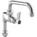 A silver Waterloo pre-rinse add-on faucet with a handle and spout.