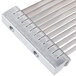 A stainless steel Nemco Tomato Slicer replacement blade assembly with four holes.