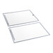 A set of two rectangular glass lids with metal frames designed for DFF20-HC freezers.