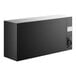 A black rectangular Avantco back bar cooler with a white galvanized top.