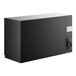 A black rectangular Avantco back bar refrigerator with a white background.