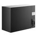 A black rectangular Avantco back bar cooler with sliding glass doors.