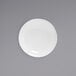 A white low round porcelain bowl.