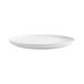 A large, oval, bright white porcelain platter with a coupe edge.