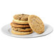 A plate of cookies made with Krusteaz Professional All-Purpose Cookie Mix.