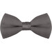 A dark gray Henry Segal clip-on bow tie.