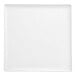 A bright white square porcelain plate.