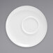 a white plate with a circular shape