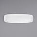 A white rectangular Front of the House porcelain platter.