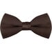 A brown Henry Segal clip-on bow tie.