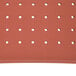 A red Cactus Mat rubber floor mat with holes in it.