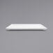 A white rectangular Front of the House porcelain plate.