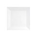 A bright white square porcelain platter.