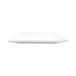 A bright white square porcelain platter.
