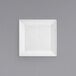 A white square plate.