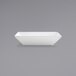 A Front of the House bright white rectangular porcelain bowl.