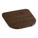 A Lancaster Table & Seating walnut wood seat for an Alloy chair with screws.