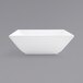 A Front of the House Kyoto bright white tall square porcelain bowl.