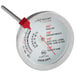 a close-up of a thermometer