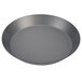 An American Metalcraft hard coat anodized aluminum pizza pan with a black rim.