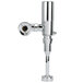 The chrome Zurn AquaSense urinal flush valve.