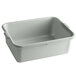 A gray plastic Tablecraft bus tub.
