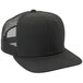 Mercer Culinary Black Customizable 6-Panel Chef Trucker Cap with Mesh Back