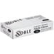 A white box of Noble Products Nitrile gloves with black text on the counter.