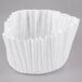 A white paper coffee filter.