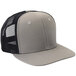 A grey and black Mercer Culinary trucker hat with a black mesh back.