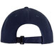 A navy baseball cap with a black strap.