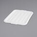 A white plastic Carlisle Comfort Curve food storage box lid.