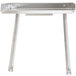 An Advance Tabco detachable drainboard on metal legs.