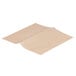 A piece of Bagcraft Packaging EcoCraft deli paper with a brown border on a white background.