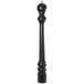 A black cylindrical pepper mill with a metal ball on top.