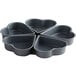 A Fox Run heart shaped cake pan with 5 molds.