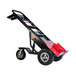 A black and red Magliner hand truck.