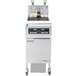 A large commercial Frymaster electric fryer with a black and silver label.