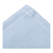 A light blue Intedge rectangular cloth with white hemmed edges.