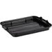 A black plastic Vollrath bus tub lid with raised handles.