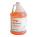 A plastic jug of Advantage Chemicals orange concentrated cleaner / degreaser.