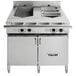A Vulcan double well chef station on a counter.