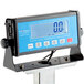 An AvaWeigh digital receiving bench scale with a tower display.
