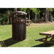 a picnic table in the grass