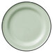 Luzerne L2104009133 Tin Tin 8 1/4 inch Green Porcelain Plate by Oneida - 24/Case